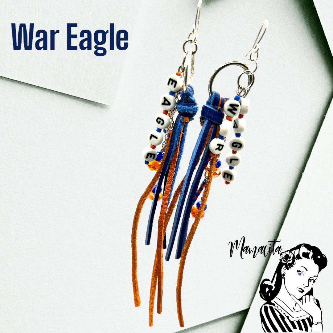War Eagle Auburn Gameday Earrings