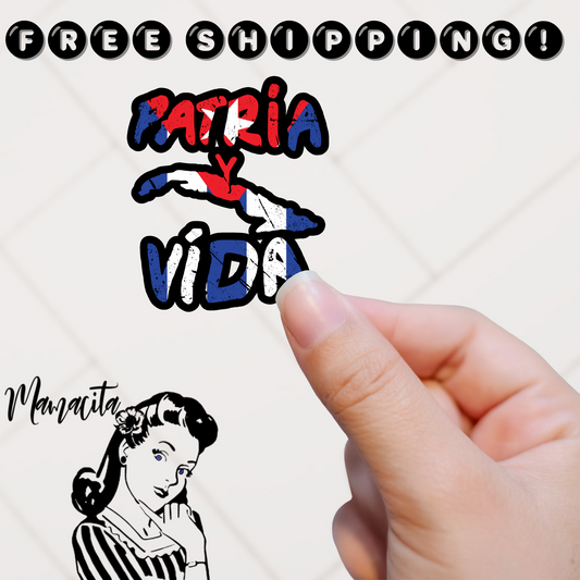 Patria y Vida Cuban Sticker