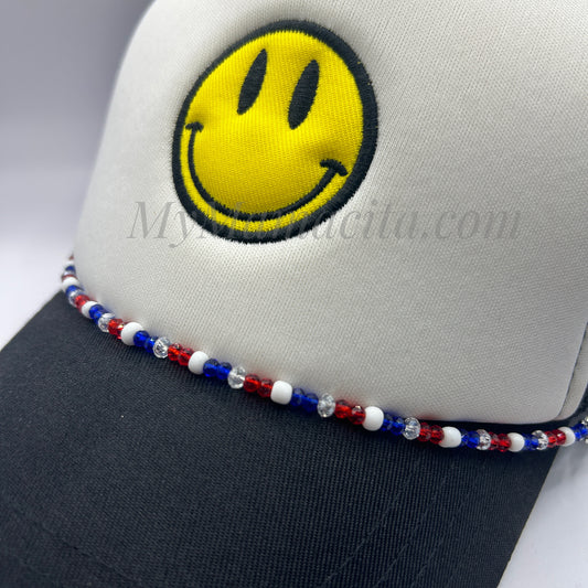 Patriotic Bead Trucker Hat Chain
