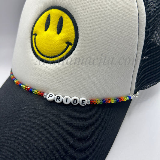 Pride Rainbow Bead Trucker Hat Chain