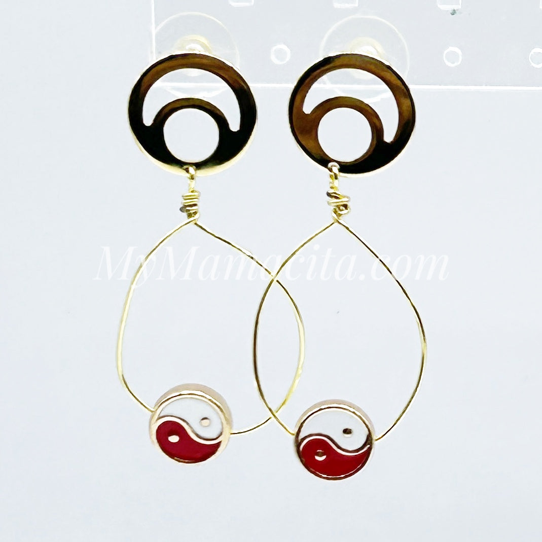 Perfectly Balanced Color Yin & Yang Earrings - Colors Available!